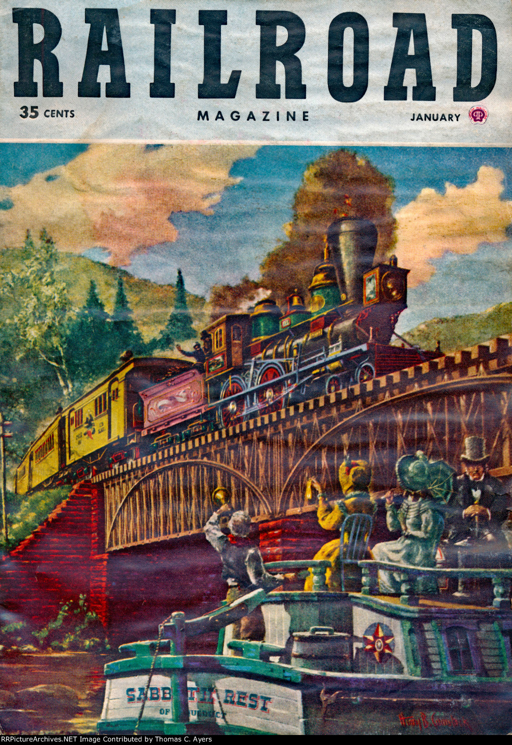 "Railroad" Magazine, January 1948
